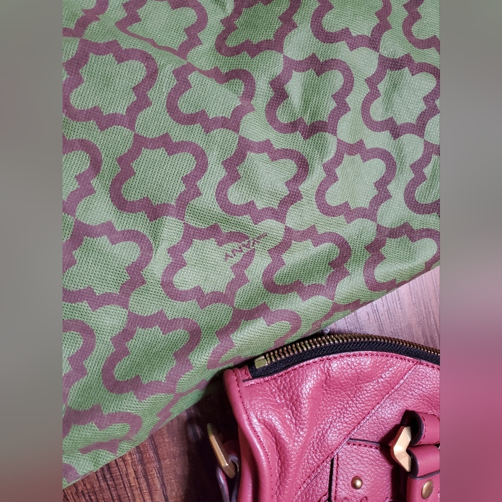 OrYANY Sarah Pebble Leather Satchel Purse With Dust Bag - Picture 9 of 9